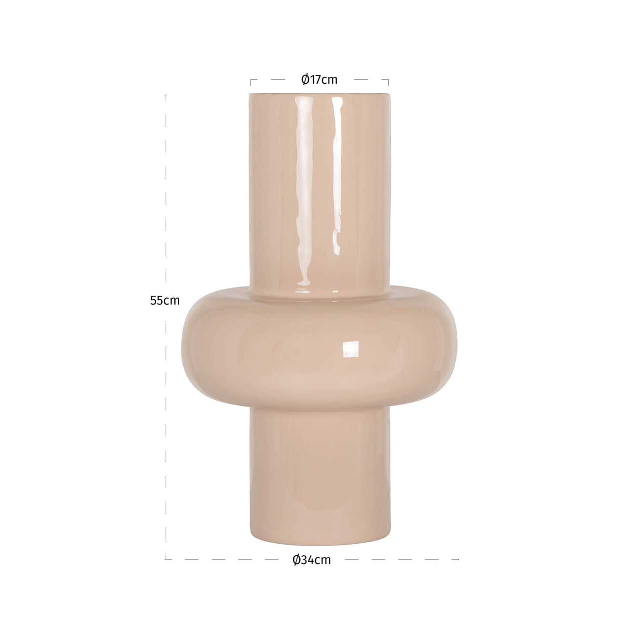 Vase Benice tapioca large by Richmond Interiors