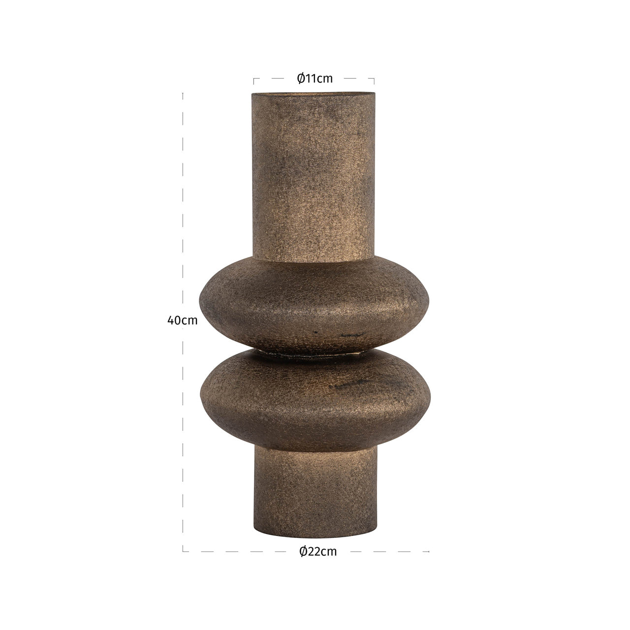 Vase Madlen gold by Richmond Interiors