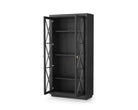 York Cabinet - Oak Veneer and Glass