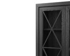York Cabinet - Oak Veneer and Glass