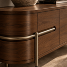 Vienna Natural Walnut & Brushed Brass Sideboard Berkeley Designs