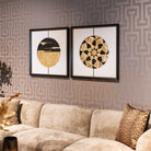 Wall art Moon black/gold by Richmond Interiors