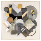 3D Block Black & Gold Wall art by Richmond Interiors