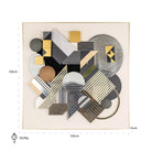 3D Block Black & Gold Wall art by Richmond Interiors