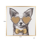 Bodhy Chihuahua Black & Gold Wall art by Richmond Interiors