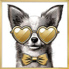 Bodhy Chihuahua Black & Gold Wall art by Richmond Interiors