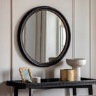 Pisa Black Round Mirror by Abode