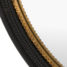 Pisa Black Round Mirror by Abode