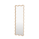 Wiggle Oak Leaner Mirror by Abode