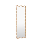 Wiggle Oak Leaner Mirror by Abode