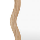 Wiggle Oak Leaner Mirror by Abode
