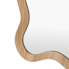 Wiggle Oak Leaner Mirror by Abode