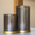 Hurricane light Daylin smoke large by Richmond Interiors