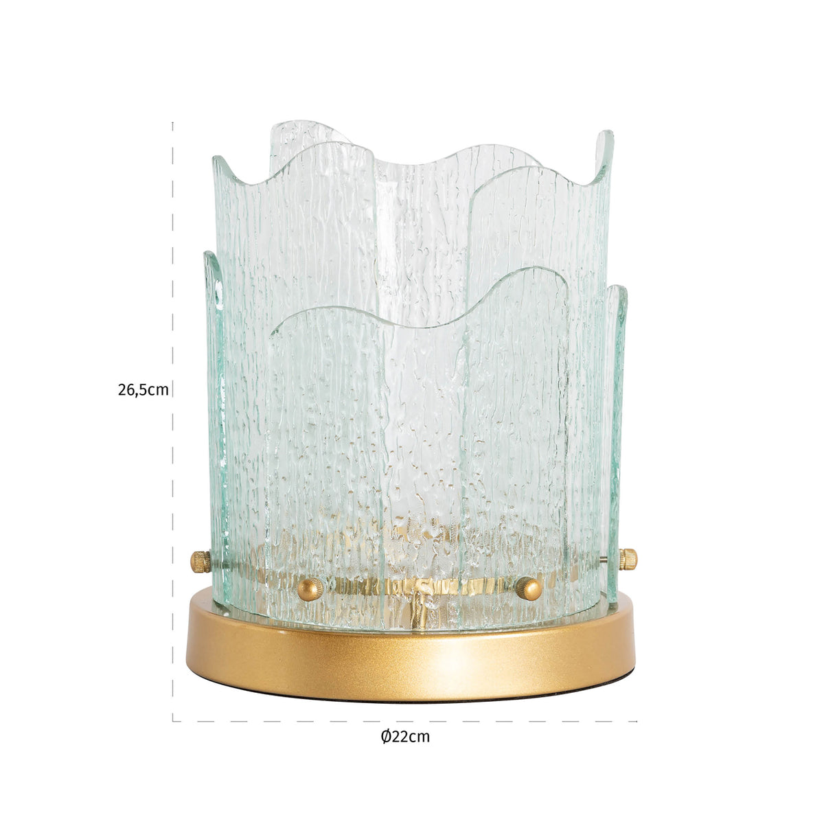 Hurricane light Danila gold small by Richmond Interiors