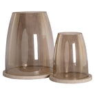 Alusia Sand Travertine Hurricane Light - Small by Richmond Interiors