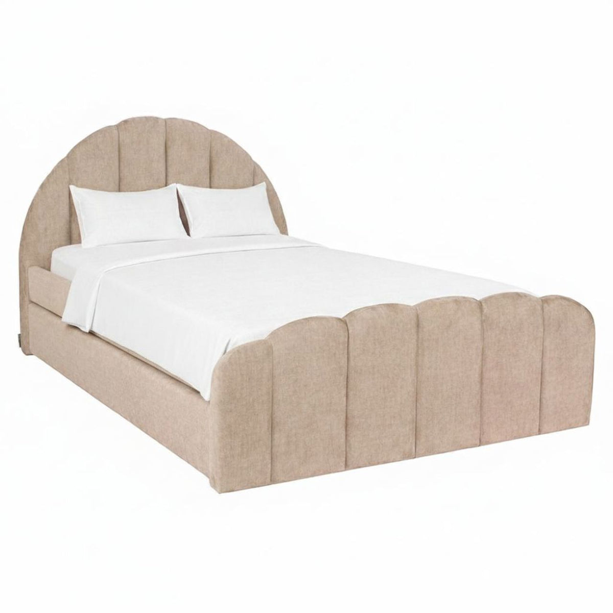Bed Pixie clay chenille 120x200 with pull-out bed by Richmond Interiors
