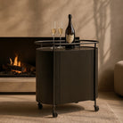 Capri Black Bar Cart by Tommy Franks