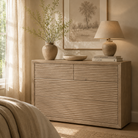 Wickham Wood Chest of Drawers - Ribbed Oak by D.I. Designs
