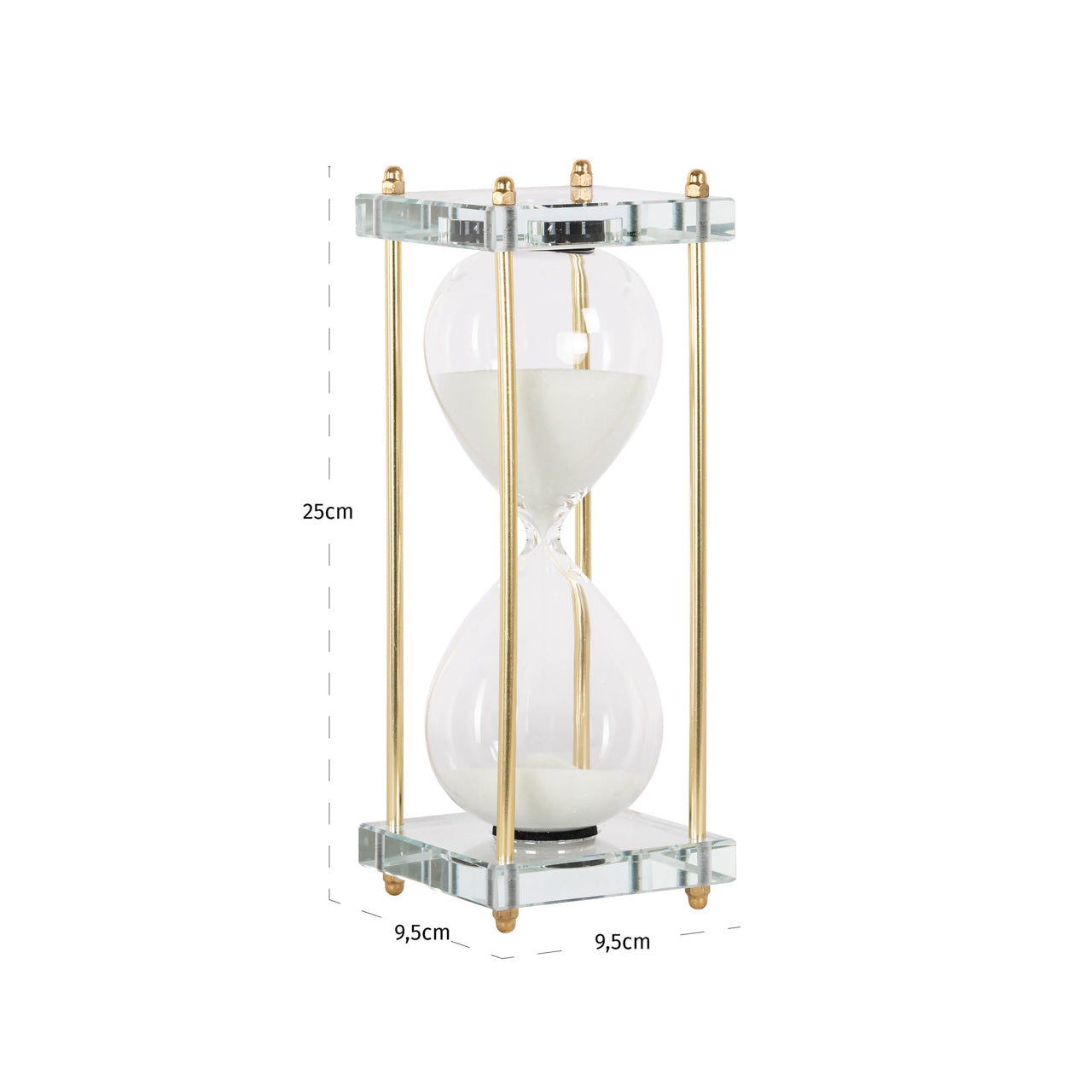 Decorative object Gigi gold hourglass by Richmond Interiors