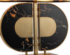 Coleman Table Lamp - Brown Marble/Brushed Brass Liang & Eimil