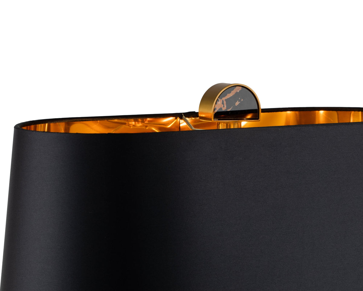 Coleman Table Lamp - Brown Marble/Brushed Brass Liang & Eimil