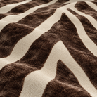 Zebedeedodah Zebra Chocolate Velvet Cushion 43 cm Malini
