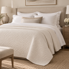 Hendersen White King Quilt - Soft White Malini