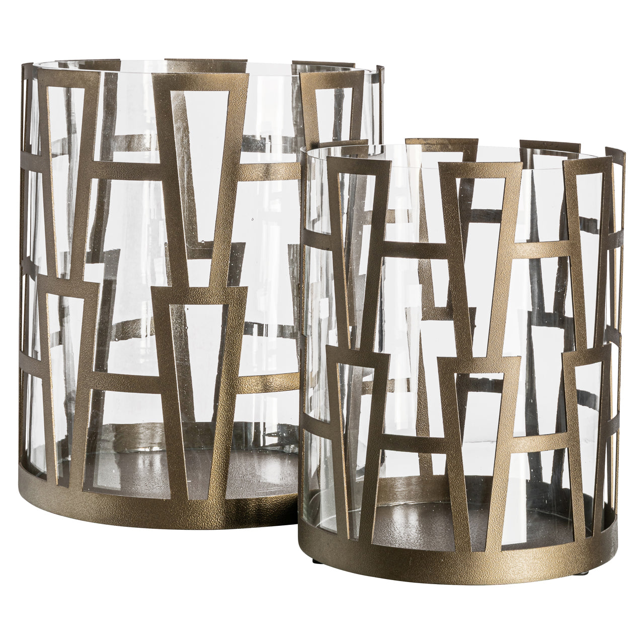 Shandy Antique Brass Hurricane Light - Large by Richmond Interiors