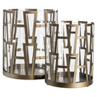 Shandy Antique Brass Hurricane Light - Large by Richmond Interiors