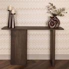 Castello Smoked Charcoal & Marble Console Table by Richmond Interiors