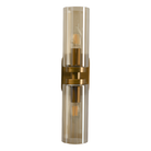 Revere Wall Light in Gold with Smoked Glass Light Shades by Luxe Collection