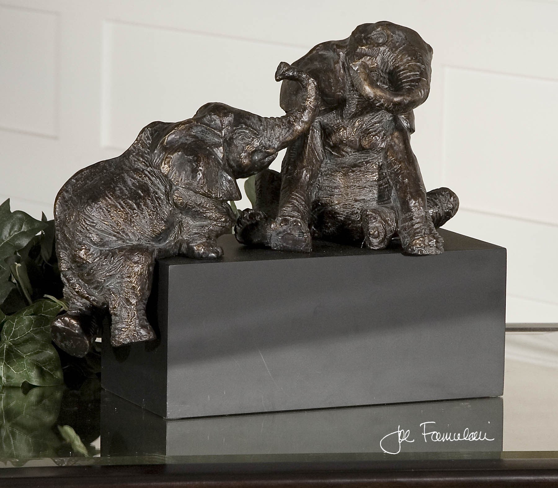 Playful Pachyderms Bronze Figurines by Uttermost