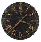 Bond Street 18" Black Wall Clock by Uttermost