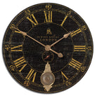 Bond Street 30" Black Wall Clock by Uttermost