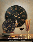 Bond Street 30" Black Wall Clock by Uttermost