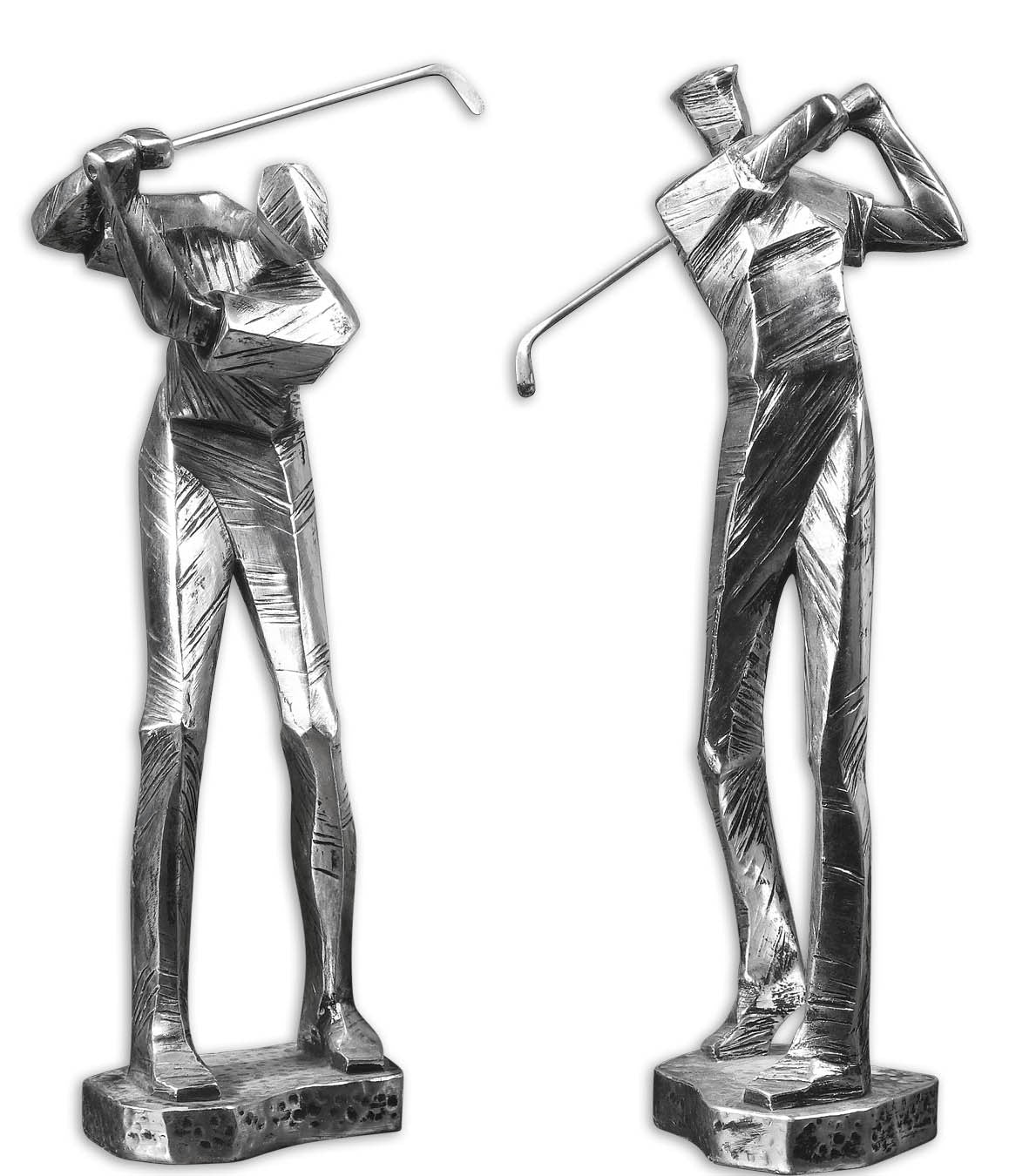 Practice Shot Metallic Statues - Set of 2 by Uttermost