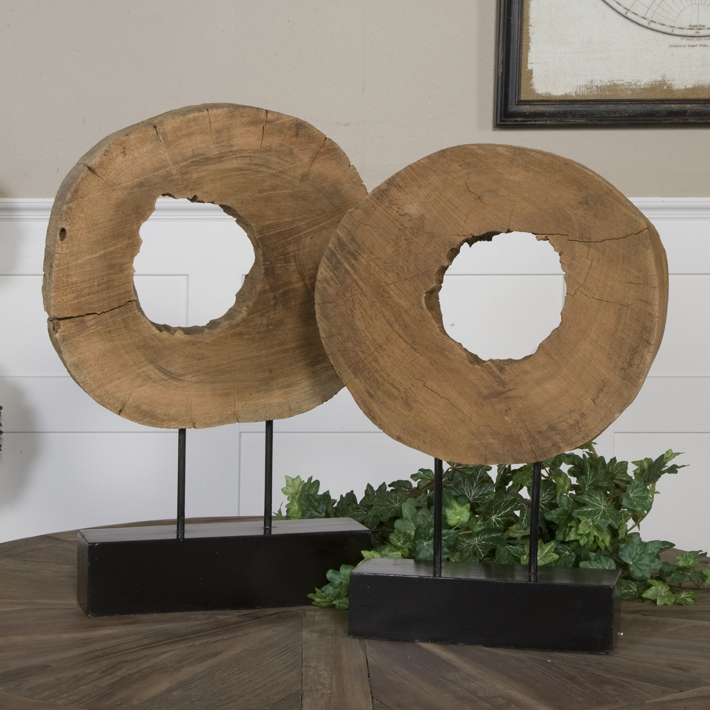 Ashlea Wooden Sculptures - Set of 2 by Uttermost
