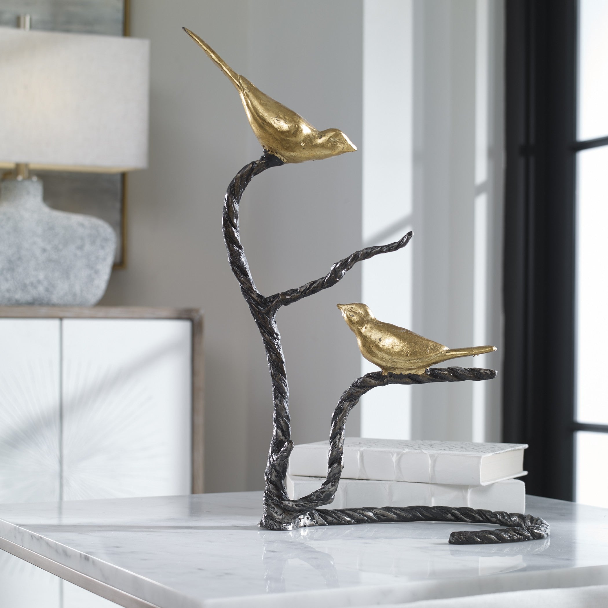 Birds On A Limb Sculpture by Uttermost