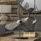 Propellers Rust Sculptures - Set of 2 by Uttermost