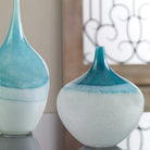 Carla Teal White Vases - Set of 2 by Uttermost
