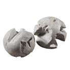 Ermanno Teak Indoor-Outdoor Balls - Set of 2 by Uttermost