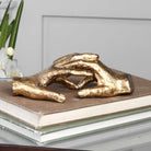 Hold My Hand Gold Sculpture by Uttermost