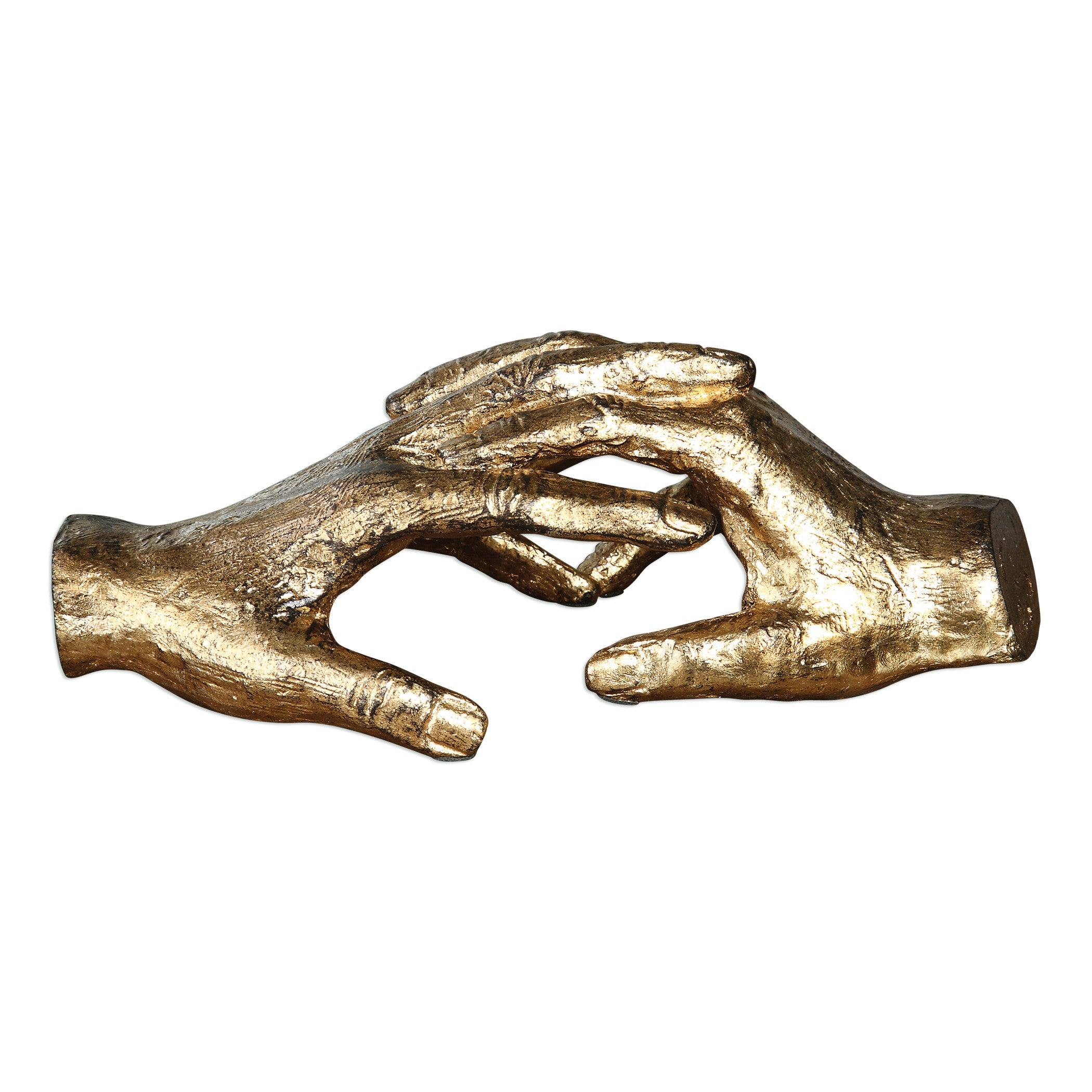 Hold My Hand Gold Sculpture by Uttermost