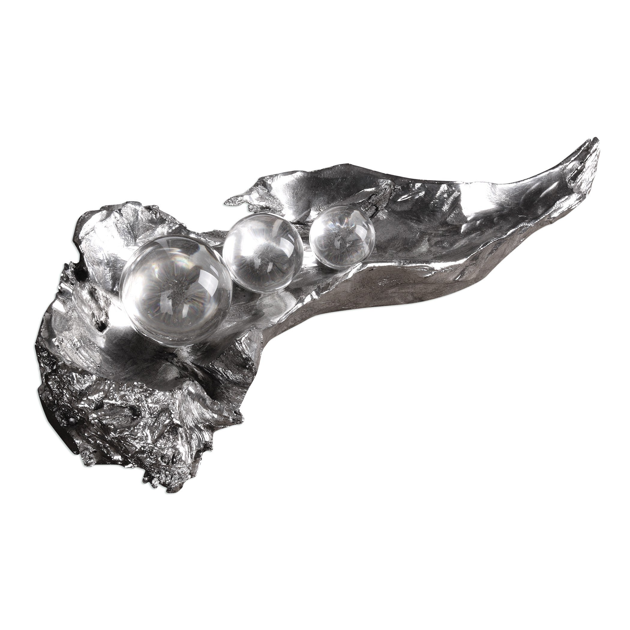Three Peas In A Pod Metallic Sculpture by Uttermost