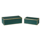 Karis Emerald Green Boxes - Set of 2 by Uttermost