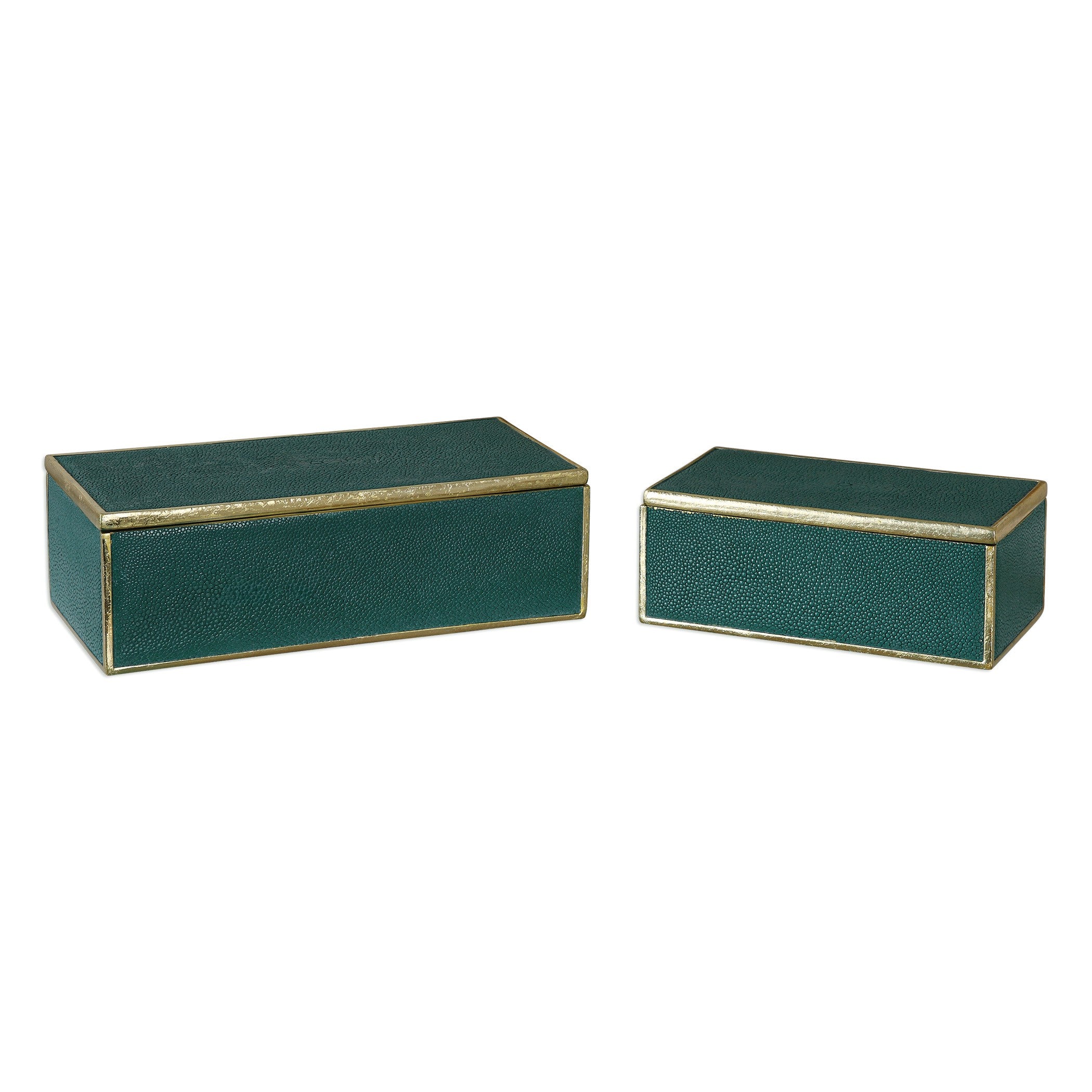 Karis Emerald Green Boxes - Set of 2 by Uttermost