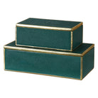 Karis Emerald Green Boxes - Set of 2 by Uttermost