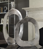 Cierra Aluminum Vases S/2 by Uttermost