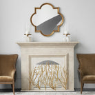 Gold Branches Decorative Fireplace Screen by Uttermost