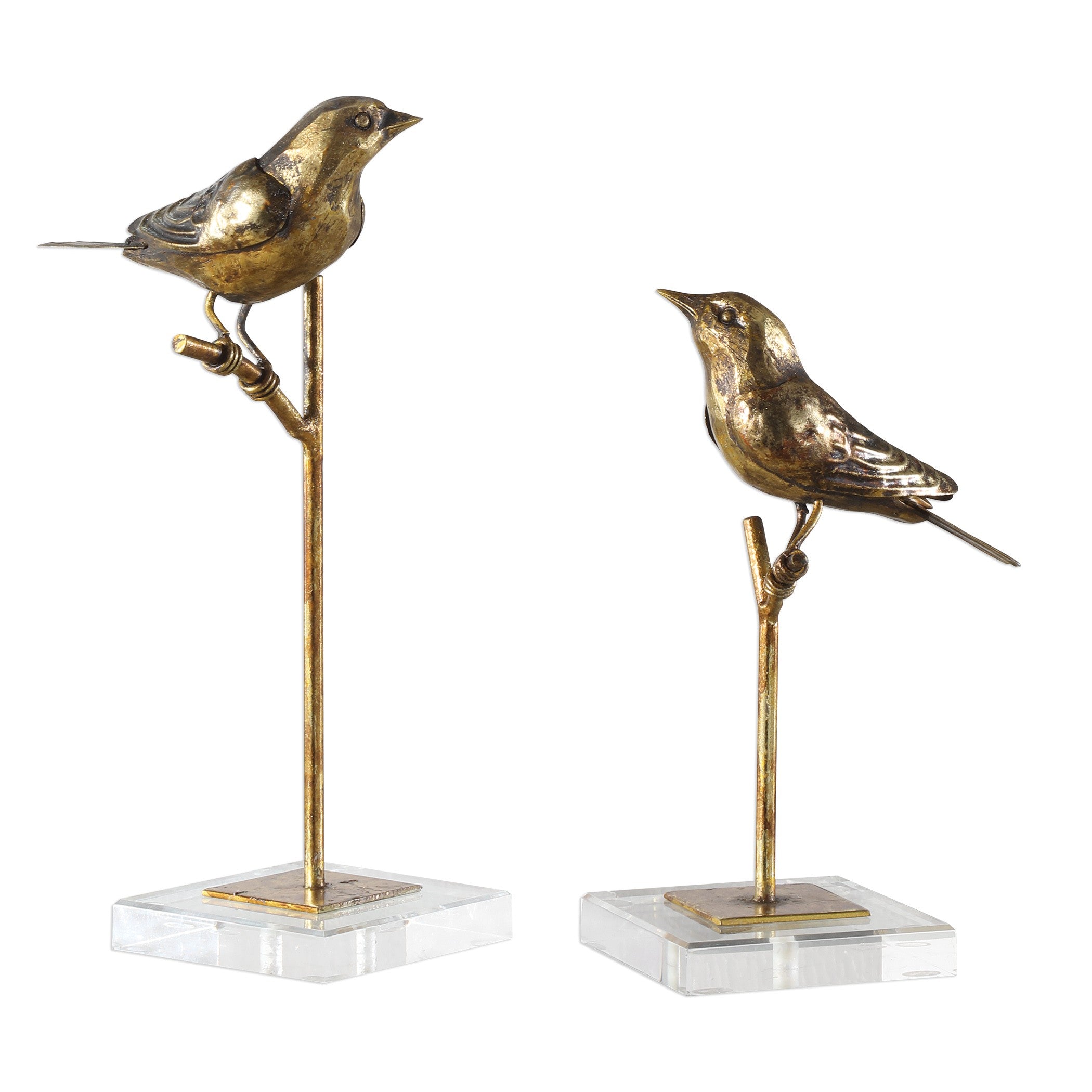 Passerines Bird Sculptures - Set of 2 by Uttermost